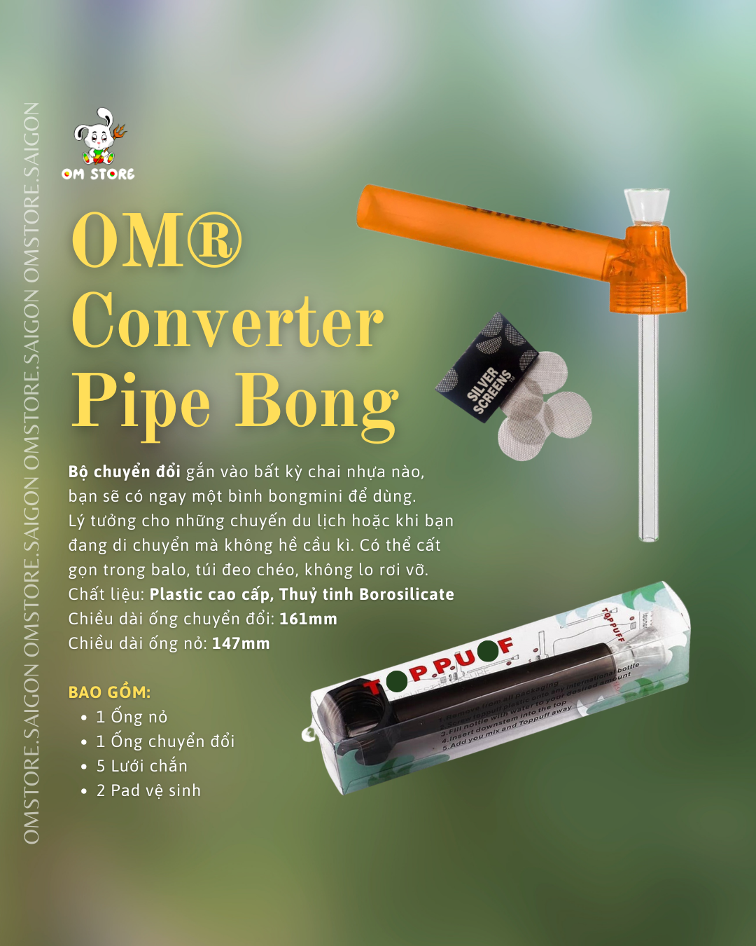 Ống hút OM® TopPuff Pipe (Freeship hôm nay)