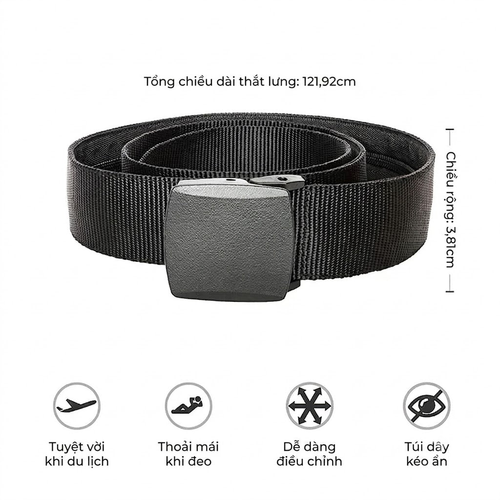 Thắt lưng TripSafe có ngăn bí mật