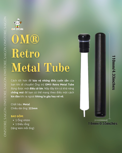 (Freeship) Ống trữ  OM® Retro Metal Tube