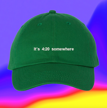 Nón thêu “It’s 4:20 Somewhere”